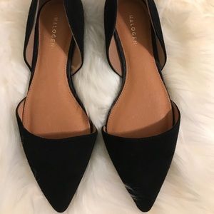 Kids/ girls Halogen Black Suede Flats